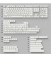 Keychron PBT Black on White  Full Set Keycaps (US)